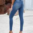 LookbookStore Skinny Jeans for Women Trendy High Waist Slim Fit Comfort Jeggings Jeans Stretchy Denim Pants Work Casual (Blue, XS)