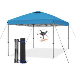 Explore Land 13x13 Pop Up Canopy with One Push Setup,Beige&Navy