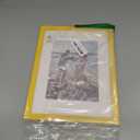 decorUhome 8.5 by 11 Picture Frame, Display Pictures 6x8 with Mat or 8.5x11 without Mat, Wall & Tabletop Display Certificate Frame, Yellow, 1 Pack