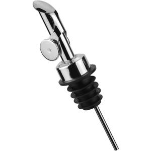 MEETSWEET Olive Oil Dispenser Nozzle, Pouring Nozzle, 304 Stainless Steel Automatic Opening and Closing Nozzle, Suitable for Olive Oil, Vinegar, Wine, and Other Liquid Bottles (304 Silver)