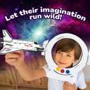 ArtCreativity Space Shuttle Gliders, Set of 24, Flying Toys for Boys & Girls, Made of Foam Material, Outdoor Toys for Children, Outer Space Party Favors for Kids, Great for Indoor & Outdoor Play
