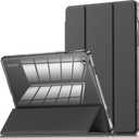 INFILAND Compatible with Galaxy Tab A9 Plus 5G Case, Slim Stand Crystal Clear Protective Smart Cover for Samsung Galaxy Tablet A9 Plus 11 Inch 2023 Model (SM-X210/X216/X218) Auto Wake/Sleep (Black)