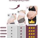 Momcozy Pregnancy Belly Band, CozySupport Ergonest Maternity Belly Band, Invisible Pregnancy Belt for Back, Abdomen, Waist, Size XL