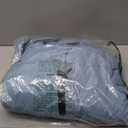 GEMYSE Men's Ski Snow Jacket Warm Winter Waterproof Coat Snowboard Rain Jacket Hooded Windproof Windbreaker (Medium, Haze Blue)