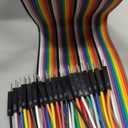 120pcs 40cm Dupont Wire Male to Female Breadboard Jumper Wires 15.7 inch 1pin-1pin 2.54mm Connector for DIY Arduino Raspberry PI 10 15 20 30 40 50 100cm Optional Multicolored Ribbon Cables