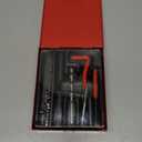 Metric Thread Repair Insert Kit, M6X1.0mm helicoil Thread Repair kit with HSS Drill Bits, Rethreading Inserts Tool Set for Damaged Thread Repairing with Carry Case