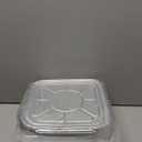 8x8 Inch Disposable Aluminum Foil Pans with Lids (15 Pack) - Heavy-Duty Baking Trays for Air Fryer, Oven- Reusable & Leakproof Design