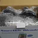 Colarlemo 12-Piece Smoothie Blender Maker 25,000 RPM Personal Blender for Ice Crushing Smoothies & Frozen Drinks Nuts with 23oz, 32oz, 37oz Portable Cups Two 6-Leaf Stainless Steel Blades, Silver