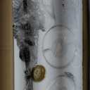 WOSHITU Bathroom Vanity Light Fixtures: 3 Lights Modern Bathroom Lighting Fixtures Over Mirror with Frosted Milky Glass Shade, Black and Gold Vanity Lighting Fixtures Wall Sconce for Bath Bedroom