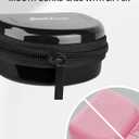2 x Mouth Guard Case with Zipper, Portable Carrying Retainer Mouthguard Case for Youth Football, Breathable Mouth Guard Boxing with Climbing Clip, Travel Storage Adult & Youth Sizes Black