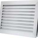 PATIKIL Door Air Vent Cover, 20 x 12 Inch, Aluminum Grille Ventilation Cover, Louvered Door Vent Grille, for Cabinet Wardrobe Door, Silver Tone