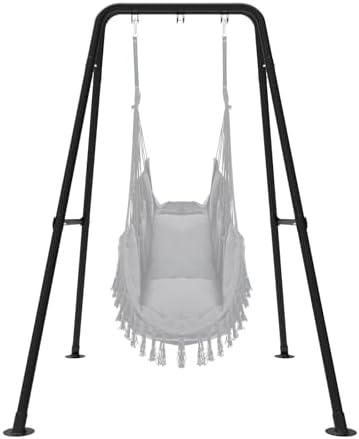Amazon.com : Taleco Gear Swing Stand, Max Load 330lbs, Heavy Duty ,Outdoor or Indoor Hanging Hammock Chair Stand only,Hammock Chair not Include(Black) : Patio, Lawn & Garden