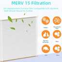 4 Pack 501 Replacement Filter Compatible with Aprilaire 5000 Whole-House Air Purifier, 16x25x6 Air Filter, Merv15