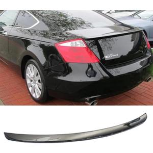 Gloss Black Rear Trunk Lip Spoiler Wing Compatible with Honda Accord Coupe 2DR EX/EX-L/LX-S 2008 2009 2010 2011 2012 Accessories