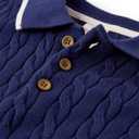  Gymboree Boys' and Toddler Short Sleeve Sweater Polo Shirt (Blue), Size 8