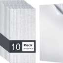 10 Pack Large Acoustic Panels, 48 x 24 Inch High Density Soundproof Panel for Walls, Self-Adhesive Sound Proof Panels for Recording Studio, Home, Office, Theater(Grey)