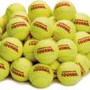 Tourna Pressureless Tennis Ball 60 Count (Pack of 1),Yellow