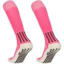 CS CELERSPORT 2 Pack / 3 Pack Baseball Socks for Youth Kids and Adult Softball Soccer Socks Over the Calf Tube Socks (Pink, M)