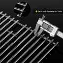 17 inch Grill Grates for Home Depot Nexgrill 720-0830H, 720-0830D Gas Grill Model, 17 x 13 Stainless Steel Cooking Grids Replacement Repair Parts