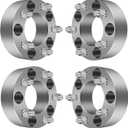 4pc Wheel Spacers for Jeep JK Wrangler 5 Lug, 2" Wheel Spacers 5x5 with 10.9 Grade 1/2" Studs for Jeep XK Commander for WJ WK Grand Cherokee for JK JKU Wrangler and Safari - 87.1mm hub Center