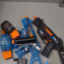 Electric Water Gun with Continuous Emission, Modern Design, Ages 3+, Black/Orange