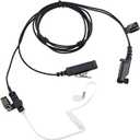 PD682 Acoustic Tube Earpiece Headset Compatible with Hytera Radio PD600 PD602 PD662 PD680 PD685 HP602 X1p X1e etc, PU Material, Black