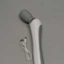 Magic Wand Massager Vibration, Cordless Electric Back Massager, Portable 5 Speeds Deep Tissue vibrator Personal Wand Massager for Relaxation,Sports Recovery,Pain Relief,Leg, Gift for Women Men-White