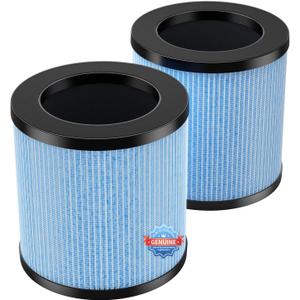 POMORON OFFICIAL MJ002H Replacement Filter, 4-Stage Filtration, High Efficiency Filter, Activated Carbon, Multi-Layer Filter, FOR MODEL MJ002H Air Purifier, MJ002H-RF(2 Pack)