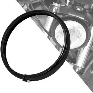 HDBUBALUS Headlight Trim Ring Head Lamp Decorate Ring Fit for Harley Softail Street Bob 2018-2024 1 Pc (Black)
