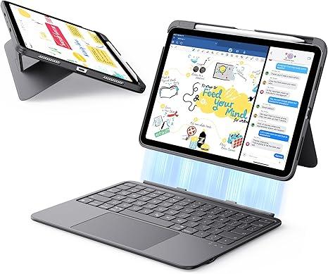 ESR for iPad (A16) 11th/10th Gen Flex Keyboard Case, Ultra-Light Magnetic Detachable Keyboard for iPad 10.9" with Writing/Viewing Modes, Larger Precision Trackpad, Dark Gray