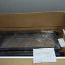 HOOBRO Narrow Console Table, 29.5" Small Entryway Table, Thin Sofa Table, Side Table, Display Table, for Hallway, Bedroom, Living Room, Foyer, White and Walnut WH75XG01