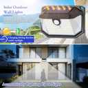 Solar Outdoor Lights, 12-Pack Super Bright 178 LEDs Motion Sensor Wall Light with 270 Wide Angle & 3 Modes, Waterproof Solar Powered Security Light for Patio Garden Garage Front Door