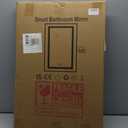 LED Bathroom Mirror, 16 x 24 Inch Anti-Fog Bathroom Mirror with Lights, Stepless Dimmable Lighted Bathroom Mirrors for Wall, Rectangle Bathroom Vanity Mirror with Front and Backlight, Vertically Only