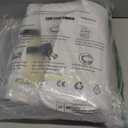 2PCS Car Seat Cover Nappa Leather Front for Tesla Model Y&3 2020-2024 Car Seat Bottom Protector, Original White Color Heavy Duty Seat Cushion Protector Without Backrest (White)