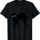 Black Cat Halloween - Black Cats T-Shirt (Black, XL)