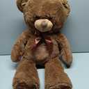 Tezituor 47 Inch Giant Teddy Bear, Soft Big Stuffed Animal Life Size 4 Feet Plush Bear Toy Valentine's Christmas Birthday Gift for Girlfriend Kids,Dark Brown