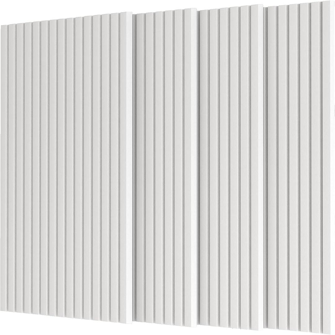 4 Pack Large Acoustic Panels,Thicker 0.47"Self-Adhesive Soundproof Wall Panels,High Density Sound Proof panels for Walls, Office, Reccording Studio, Home,Living Room-White(Size-48*24 inch)