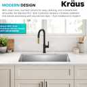 KRAUS Standart Pro 30 -inch Undermount Single Bowl 16 Gauge Stainless Steel Kitchen Sink, KHU100-30