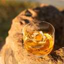 GLAZER mini, Clear Rose Ice Cube Mold Maker for Whiskey