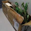 Curved Leaf 5FT Artificial Ficus Tree with White Plante UV Resistant