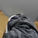 Heated Blanket 72"x84" Full Size, Dual-Sided with Soft Flannel & Sherpa Fabric, Electric Blanket with 9 Heating Levels & 2-10 Hours Auto Off, Machine Washable, Dark Gray