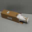 8 Inch Ceramic Vase with Jute Rope & Heart Charm, Elegant White Decorative Vase for Home Dcor & Table Centerpieces