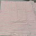 YCOLL Christmas Pillow Covers 22x22, Modern Accent Lumbar Throw Pillow Covers Set of 2, Red and Beige Striped Patchwork Linen Decorative Pillows Cushion Covers Christmas Decorations