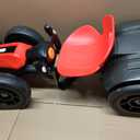 Hikole 12V Electric Go Kart for Kids 3-6, Foldable, Light-Up Wheels, Red, 30.7 inches x 21.2 inches x 19 inches