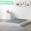 QEROMY 7 Inch Low Profile Box Spring, Sturdy Metal Frame Mattress Foundation, Easy Assembly, Quiet & Noise-Free, Queen Size