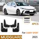 Car Mud Splash Guards Mud Flaps Fender Kit for Toyota Camry Sedan SE XSE 2025 Mudguard Accessories Front and Rear 4-PC Set (SE XSE Sport Model)