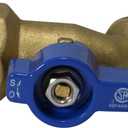 1 Piece XFITTING 3/4" Female NPT x 3/4" Garden Hose Threaded Hose Bibb No-Kink, 1/4 Turn, Brass, Water or Oil, 1 Pack (0.75 Inch)