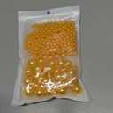 280PCS No Hole Pearl Beads for Vases Filler,8mm 14mm 20mm Mixed Size Round Gold Floating Pearls for Centerpieces Vases, Brushes Holder, Wedding Party Decoration and Candles Centerpiece (Gold)
