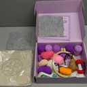 WATINC Christmas Punch Needle Coaster Kits - 23Pcs Easy Art Work Decor Craft Supply for Beginners, DIY Set of 6 Pattern Tufted Pads with Adhesive Felt Yarns Tools Instruction Customized Boxes (Purple)