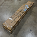 Morufur Metal Bunk Bed Full XL over Queen Size with Ladder & Guardrail, Metal Bed Frame for Room, Heavy Duty Sturdy Bunk Beds, No Spring Box Needed, Black